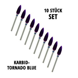 SET 10 Stk x 6,0 mm KARBID-TORNADO BLUE (1170545)