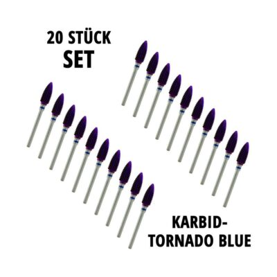 SET 20 Stk x 6,0 mm KARBID-TORNADO BLUE (1170545)