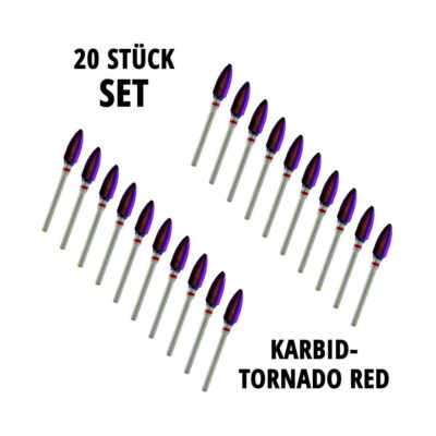 SET 20 Stk x 6,0 mm KARBID-TORNADO RED (1170546)