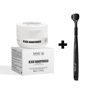 MAVE PROFESSIONAL BLACK NANOPOWDER 50 g + NANO360 ZAHNBÜRSTE