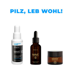 MAVE - PILZ, LEB WOHL! SET: 1 Stk Mycoblock Serum 40ml, 1 Stk Organic Oil 30ml, 1 Stk Organic Paste 15ml